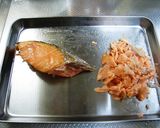 鮭の切り身で鮭チャーハン作り方2写真
