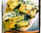 干し海老とほうれん草の卵焼き作り方5写真