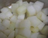 大根のピリカラ肉味噌煮込み作り方1写真