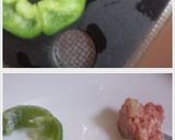 ルーミックで煮込む輪切ピーマンの肉詰め作り方2写真