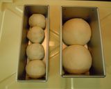 山型食パンのアレンジ（ミニレーズンパン）作り方4写真