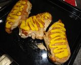 鶏むね肉のチーズマスタード焼き作り方5写真