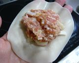 蓮根サクサク餃子の皮でじゅわっと肉饅頭♪作り方2写真