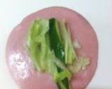 簡単!旨ハムの野菜巻サラダ作り方2写真