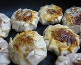 蓮根サクサク餃子の皮でじゅわっと肉饅頭♪作り方6写真
