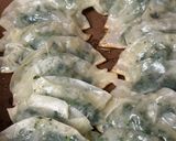 モロヘイヤとエビ餃子作り方4写真