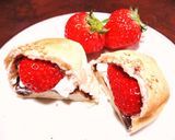 お手軽スイーツ？♥いちごあんパン♥作り方4写真