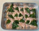 おかんレシピ𓀤𓀣鶏肉の大葉巻き梅肉添え作り方5写真