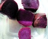 豆腐で☆冷めてもやわらかい紫芋のお団子作り方1写真