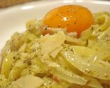 バジルのカルボナーラ風クリームパスタ作り方13写真