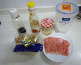 簡単　豚肉シメジdeスイートチリ和え作り方1写真