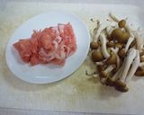 簡単　豚肉シメジdeスイートチリ和え作り方2写真