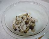 簡単　豚肉シメジdeスイートチリ和え作り方5写真