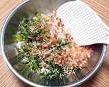 【11月】しまなー（からし菜）のおにぎり作り方6写真