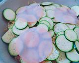 ＊パリとろズッキーニとハムのチーズ焼き＊作り方3写真