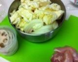 ルクエ挑戦!チキンと野菜の照焼チーズ蒸し作り方1写真