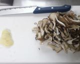 菜の花と舞茸のなんちゃってぺペロンチーノ作り方2写真