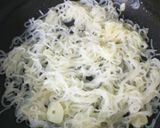 菜の花と舞茸のなんちゃってぺペロンチーノ作り方4写真