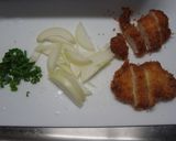チキンカツ丼弁当作り方1写真