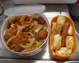 チキンカツ丼弁当作り方5写真