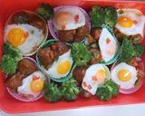 ★運動会のお弁当（ミニロコモコ丼）★作り方4写真