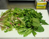ほうれん草と☆厚揚げの炒め物作り方1写真