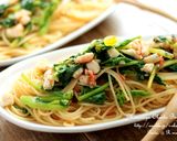 鯛と菜の花の彩り春パスタ♪作り方5写真