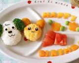 ワンワン＆うーたん♪１歳の誕生日プレート作り方5写真