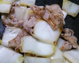 とろ〜り♪白菜と豚のチーズ卵とじ作り方2写真