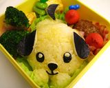 簡単☆　犬　おにぎり　ハコイヌ弁当♪作り方3写真