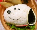 キャラ弁★簡単スヌーピーおにぎり作り方4写真