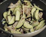 豚バラと茄子の香味みそ炒め作り方4写真
