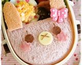 ＊キャラ弁＊　パンDEくまちゃん♥作り方6写真