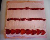 ベビーピンクの苺レアチーズロールケーキ作り方21写真