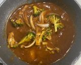 市販のソースで♪ハンバーグカレーパスタグラタン作り方5写真