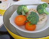 簡単★蒸し野菜のペペロンチーノ作り方2写真
