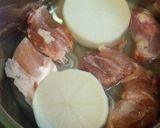 大根と鶏肉の煮もの作り方1写真