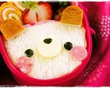 ＊キャラ弁＊　パンDEくまちゃん♥作り方3写真