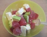 あぼかど・まぐろ・チーズのころころサラダ作り方4写真