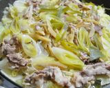 豚肉と白菜の簡単酒蒸し♪作り方3写真