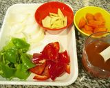 簡単中華♪お野菜たっぷり酢豚作り方1写真