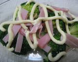 簡単☆ブロッコリーのハムマヨ焼き作り方2写真