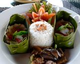 海老とマグロのバナナリーフ蒸し*タイ料理作り方7写真