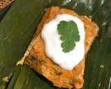 海老とマグロのバナナリーフ蒸し*タイ料理作り方6写真