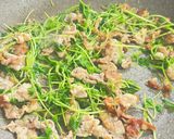 豆苗と豚バラの塩レモンにんにく炒め作り方5写真