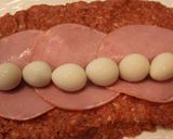 うずらとハム巻きミートローフ作り方5写真
