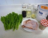 簡単　鶏肉と菜の花の甘辛煮作り方1写真
