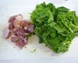 簡単　鶏肉と菜の花の甘辛煮作り方2写真