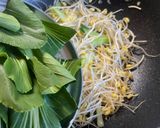 シャキシャキ♪豆もやしとチンゲン菜のナムル風炒め作り方2写真