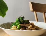 超簡単!オクラ&きのこうどん☆1人ランチ作り方2写真